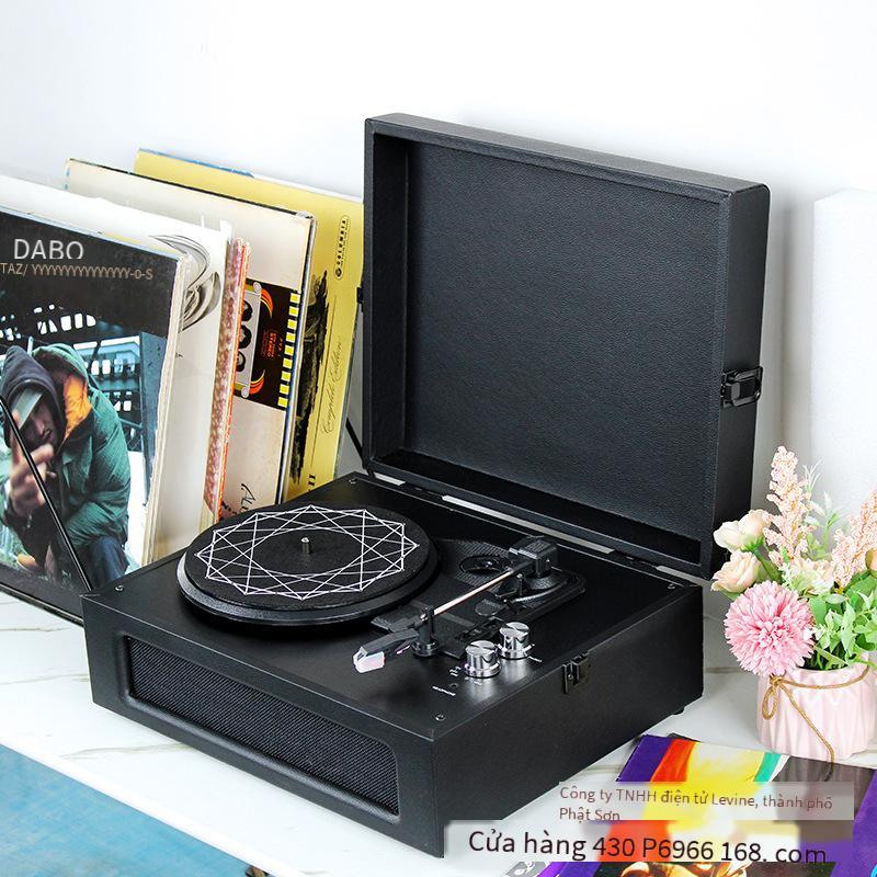 Quảng cáo đầy đủ tính năng Bluetooth máy ghi đĩa vinyl trang trí nội thất máy ghi âm máy ghi âm retro máy ghi âm vinyl