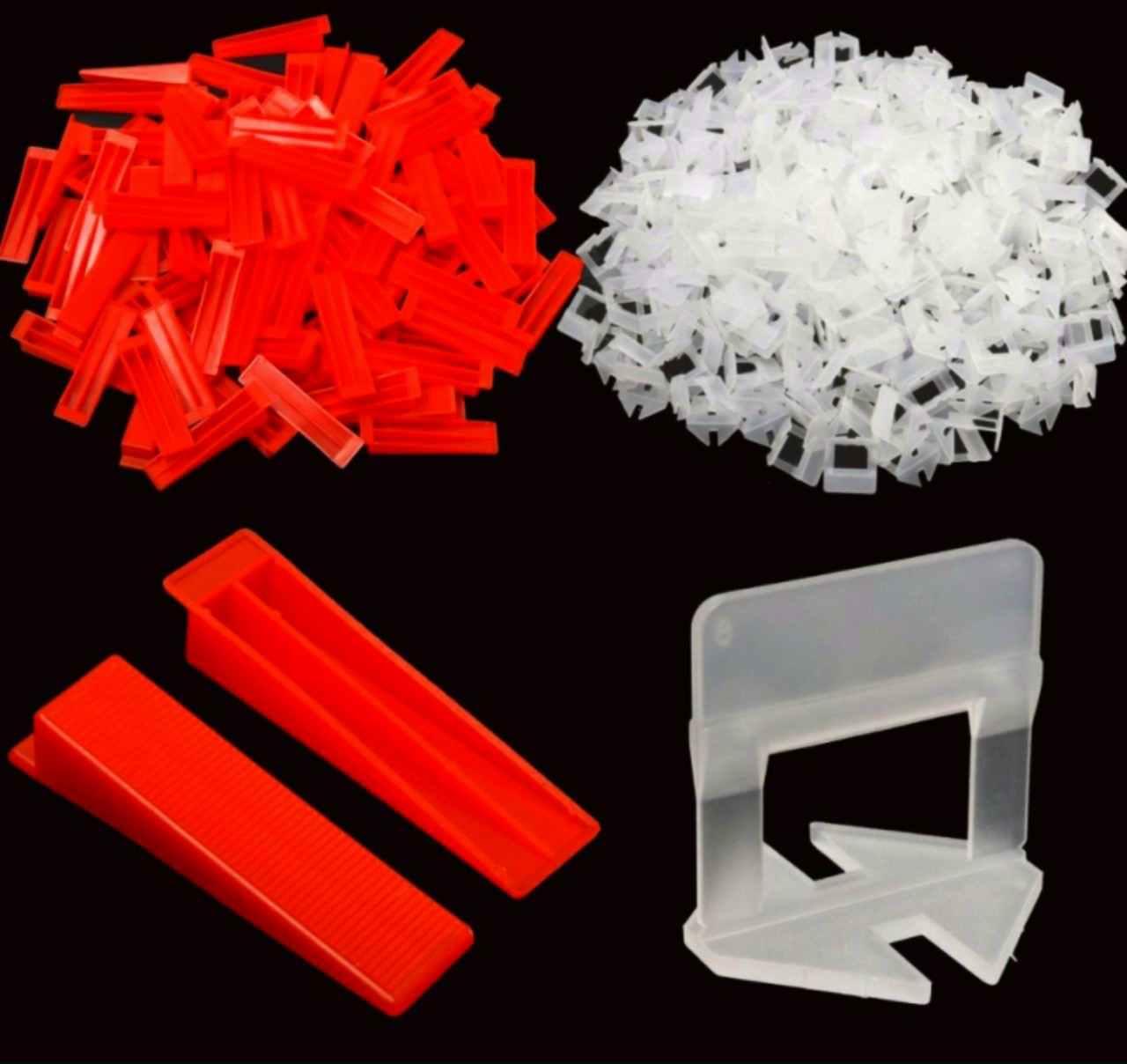 Combo bộ dụng cụ ke ốp lát gạch men: Kìm siết + 100 nêm + 300 ke móc. Ke cân bằng gạch