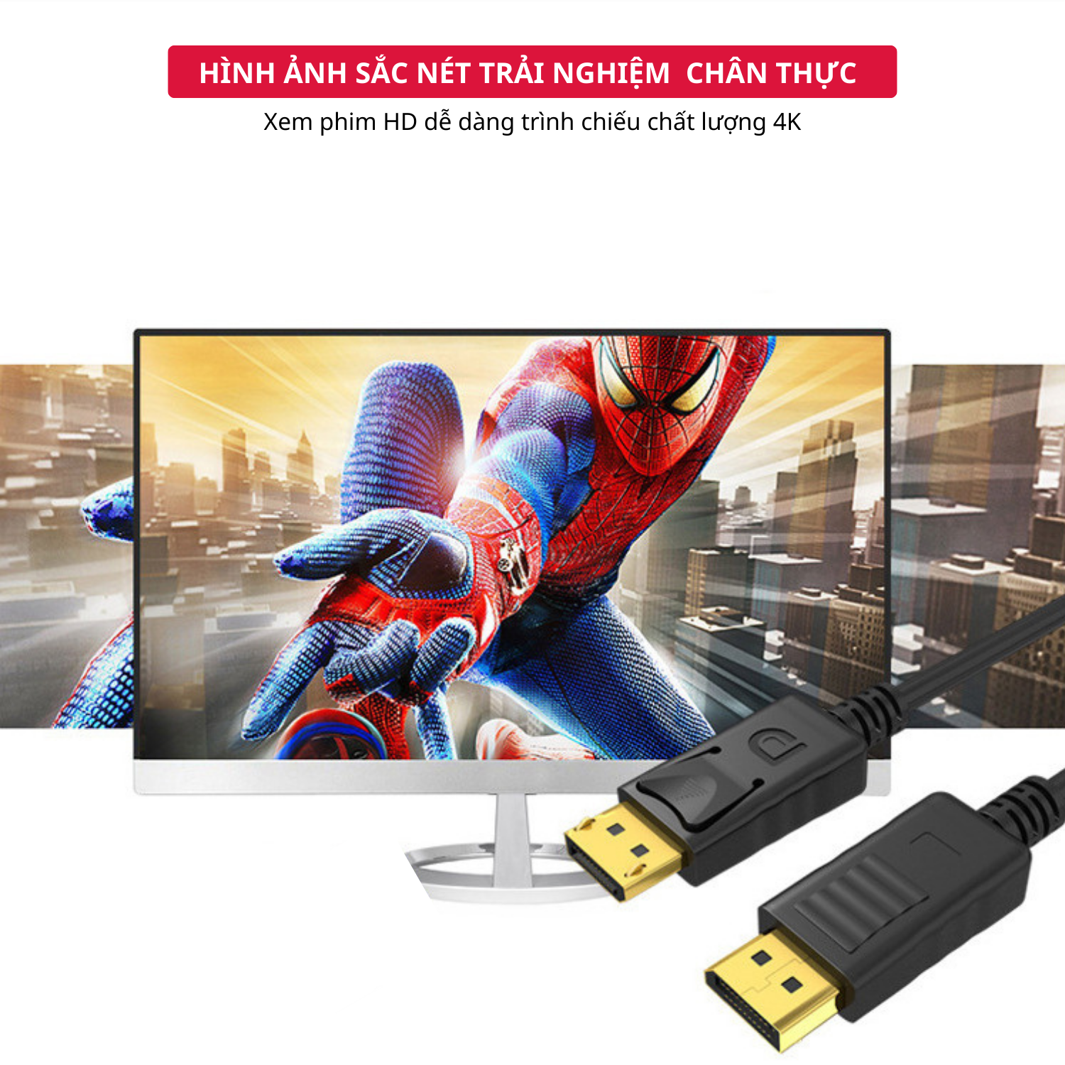 Dây Cáp Displayport 1.2 4K60Hz DP to DP Dài 1.8m - Hàng Chính Hãng Tamayoko