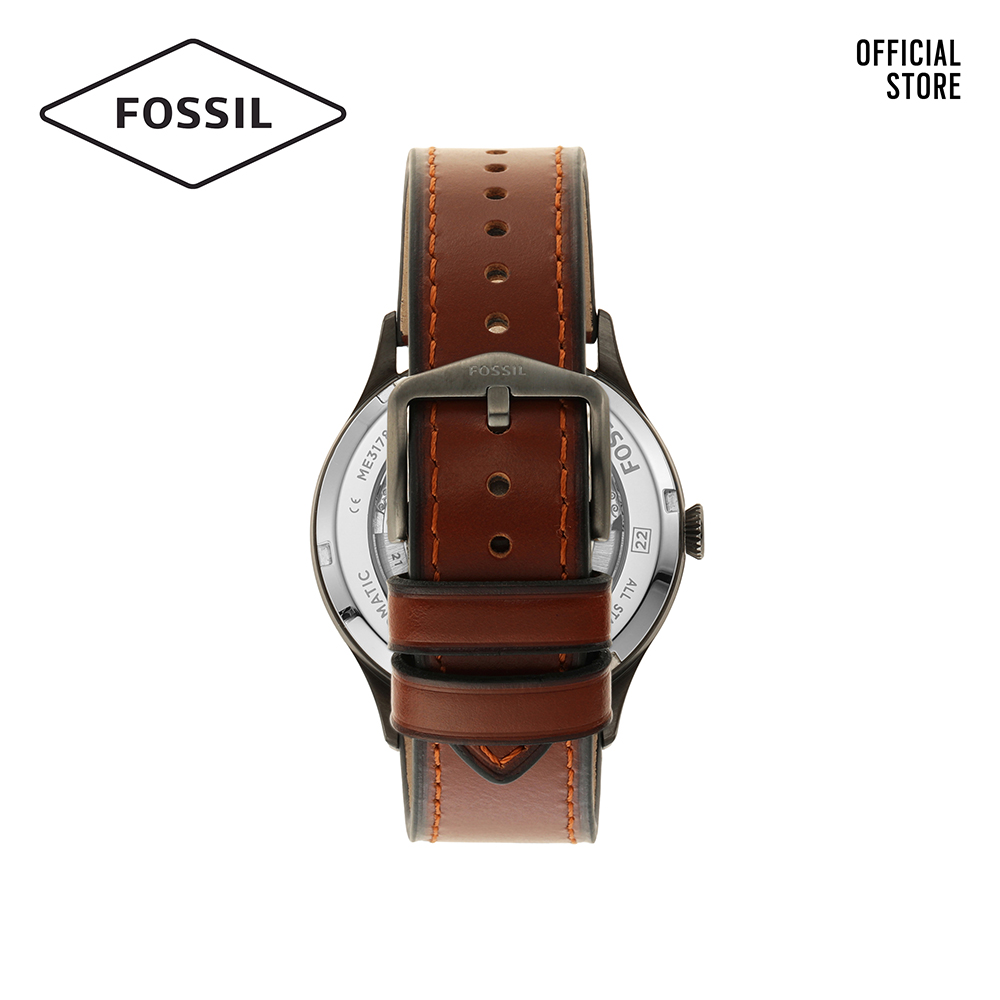 Đồng hồ nam FOSSIL Forrester dây da ME3178 - màu xám