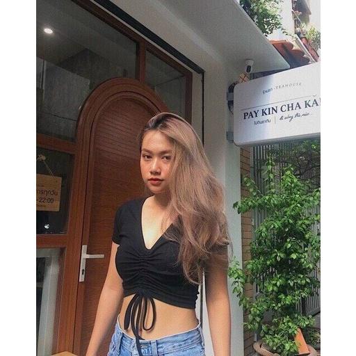 Áo Croptop Dây Đắp Chéo
