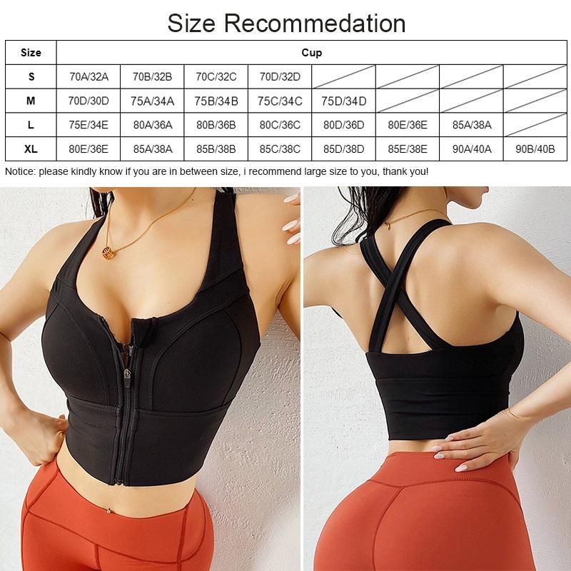 Đám Mây Che Giấu Gợi Cảm Áo Ngực Thể Thao Nữ Dây Kéo Quần Lót Đẩy Lên Tập Yoga Crop Top Áo Lót Chắc Chắn Thể Thao Áo Tập Gym Thể Hình Áo Sơ Mi bộ Quần Áo Thể Thao XL