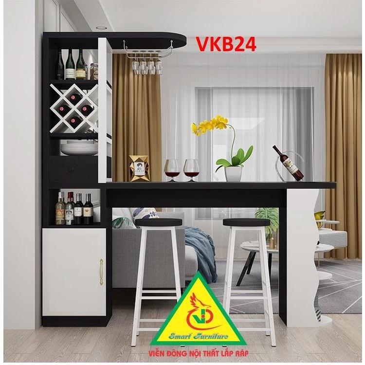 Quầy bar mini kết hợp tủ rượu VKB024 - Nội thất lắp ráp Viendong Adv