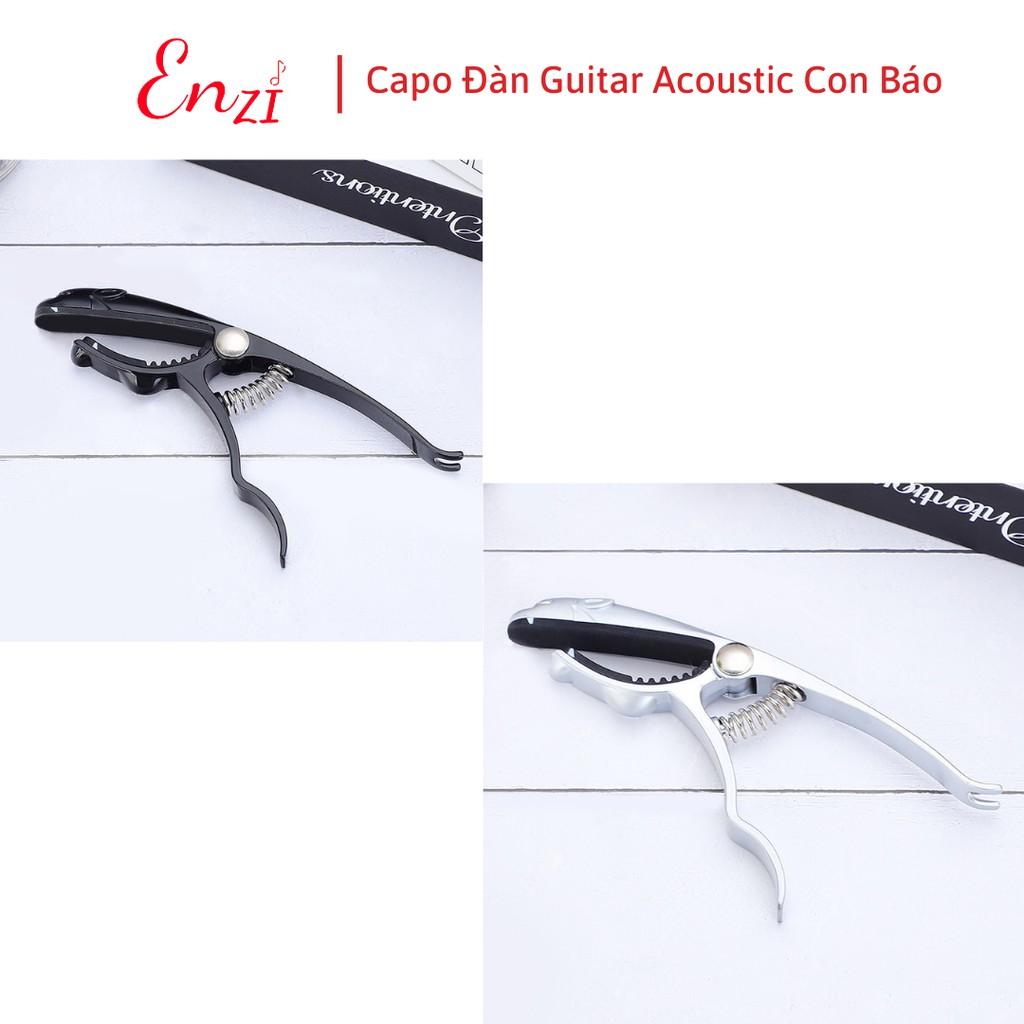 Capo guitar acoustic Con Báo cao cấp dành cho đàn guitar dây sắt Enzi