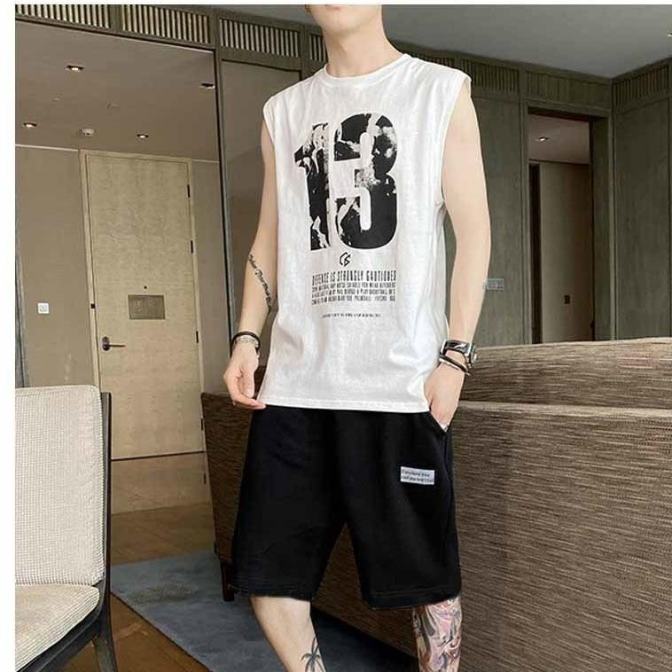 Đồ bộ nam nữ ba lỗ chất vải thun mè co giãn 4 chiều cực hot (13)