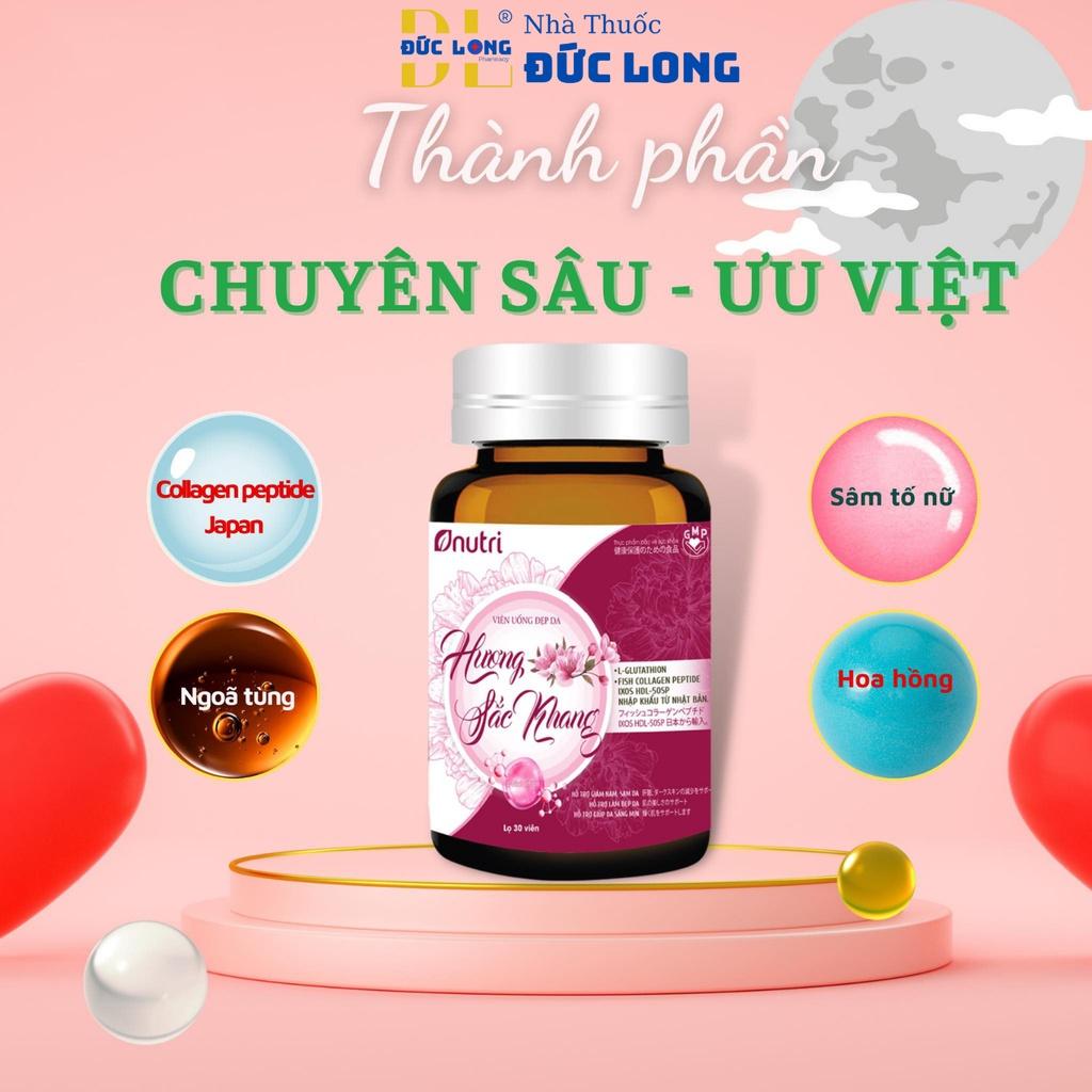 Viên Uống Đẹp Da Hương Sắc Khang hỗ trợ giảm nám & sạm da - Hộp 2 lọ x 30 viên