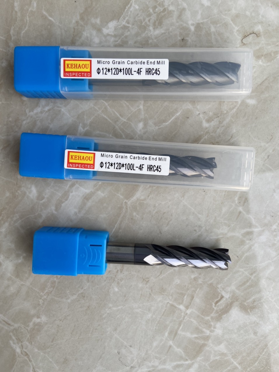 Dao phay ngón CNC Φ12x 12Dx 100Lx-4F HRC 45 End mill