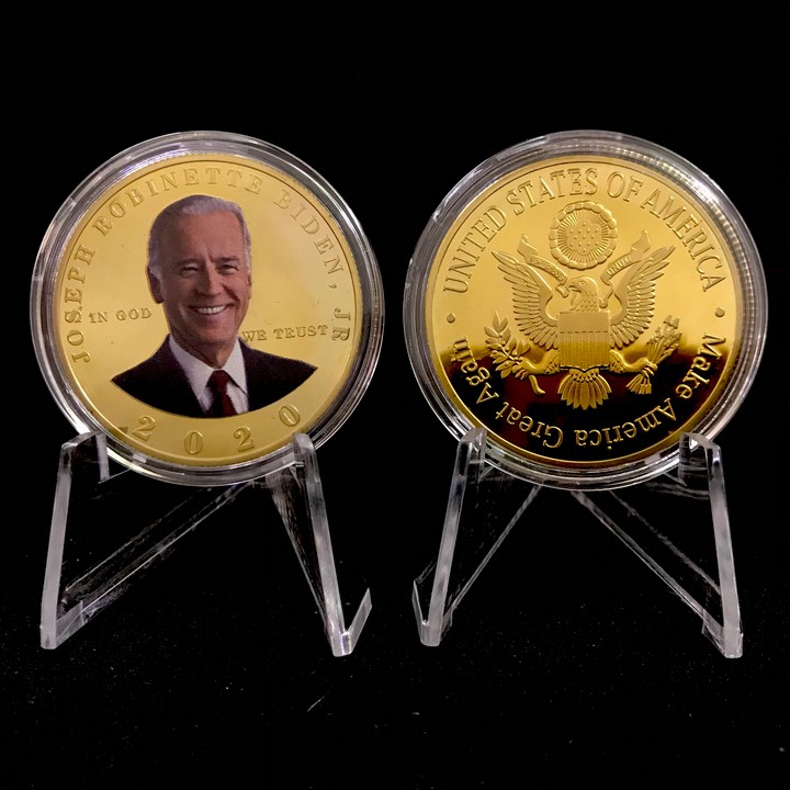 Xu lưu niệm Biden in màu, dùng để sưu tầm, trang trí bàn sách, bàn làm việc, làm quà tặng thú vị - TMT Collection - SP005092