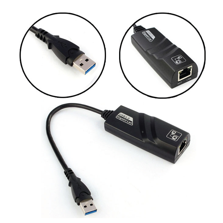 Cáp USB 3.0 sang LAN Gigabit 1000Mbps Winet WN-UEA1000 Hàng chính hãng, kết nối dây mạng qua ngõ usb cho lapptop, máy tính