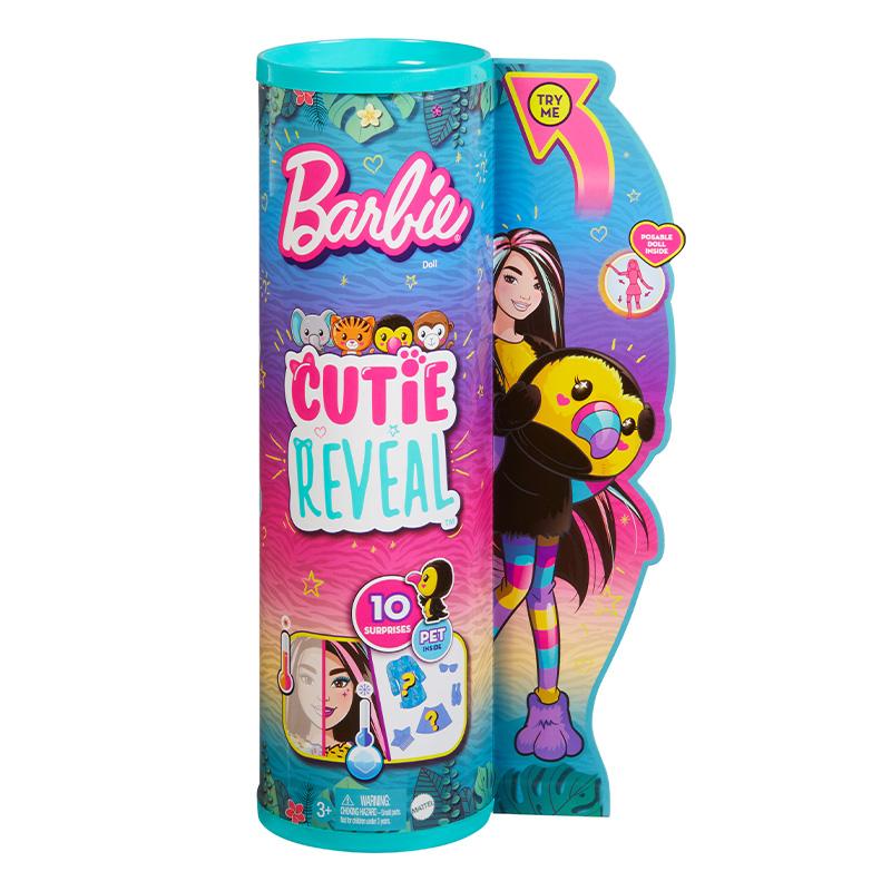 Đồ Chơi BARBIE Búp Bê Barbie Cutie Reveal - Toucan HKR00/HKP97