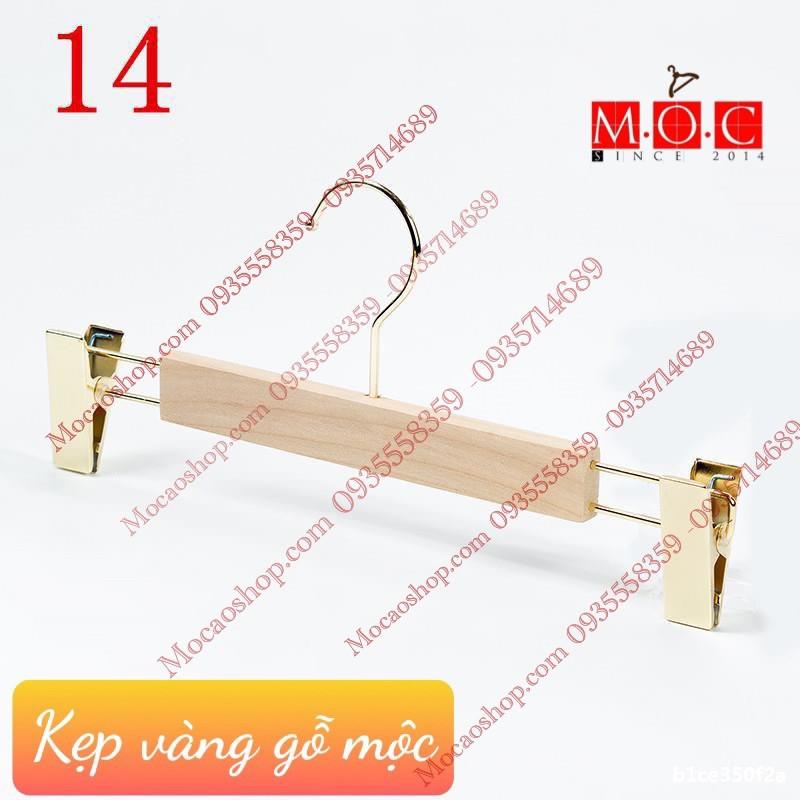 Móc gỗ - Kẹp gỗ mộc treo đồ người lớn cao cấp