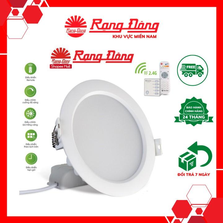 Đèn LED Downlight âm trần RF remote 9W Rạng Đông AT16L 110/9W.RF, Vỏ nhôm đúc