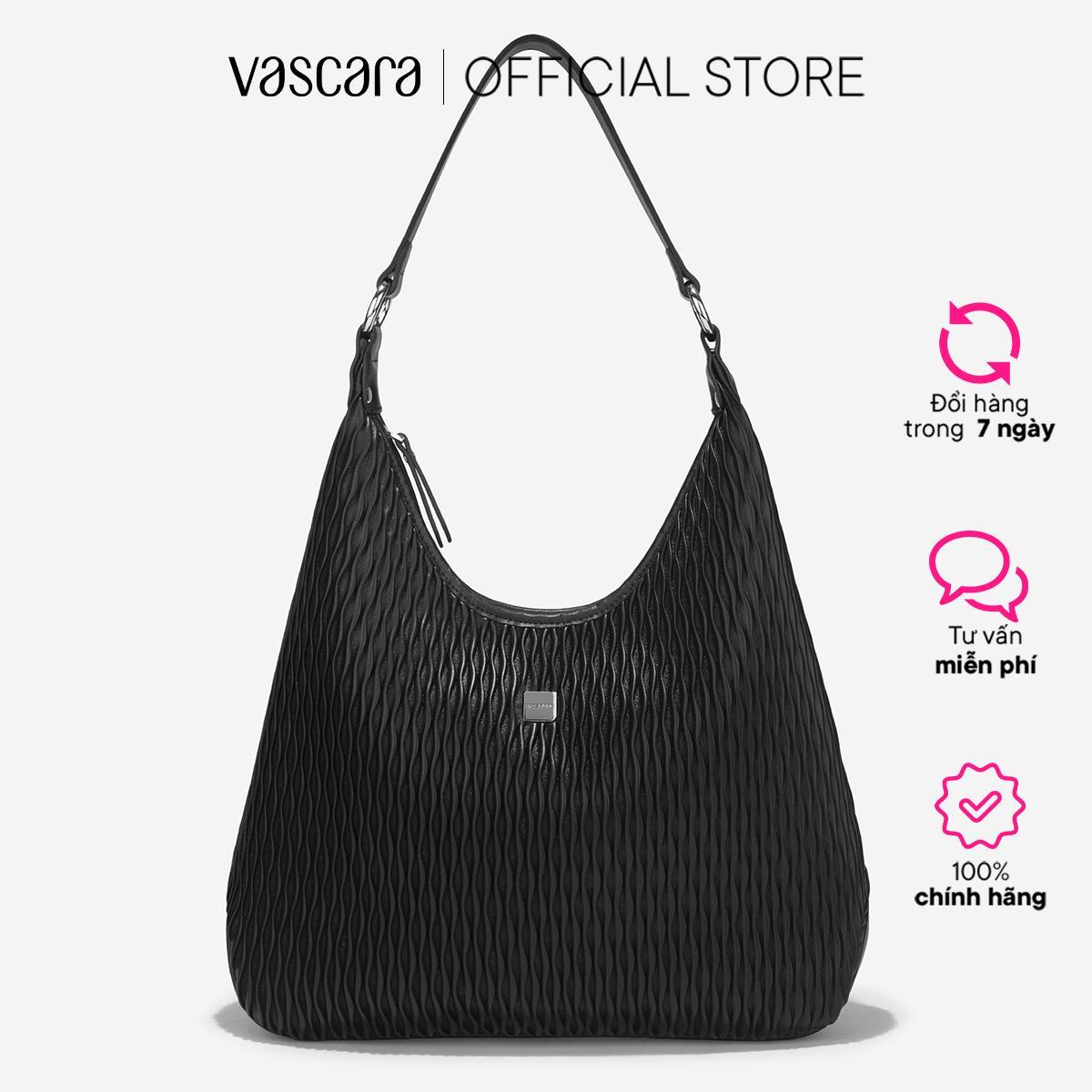 Vascara Túi Đeo Vai Phom Mềm Họa Tiết Lượn Sóng - TOT 0183