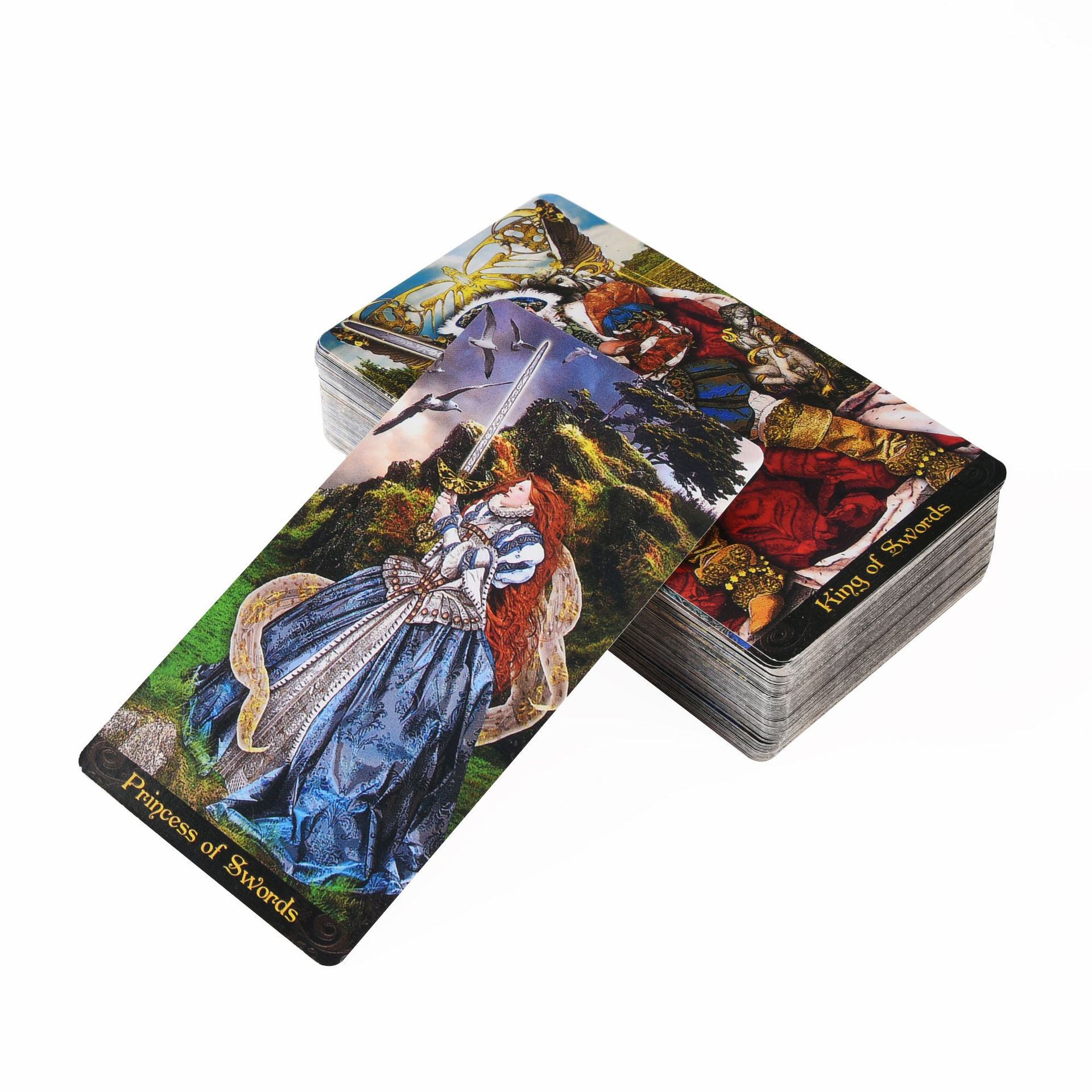 Combo Bộ Bài Bói Tarot Illuminati Kit Deck New Cao Cấp và Túi Nhung Đựng Tarot