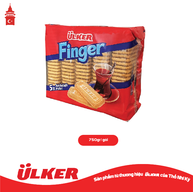 Bánh quy bơ giòn ULKER FINGER Thổ Nhĩ Kỳ 750g