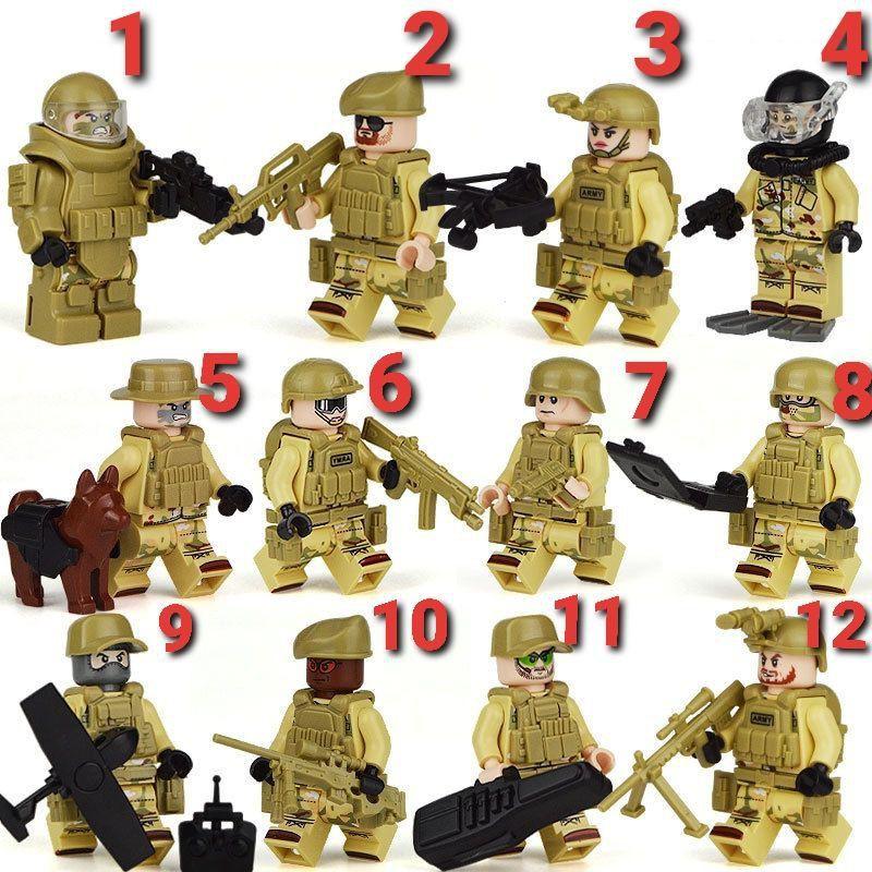 Combo 12 nhân vật minifigures mô hình kiểu Lego