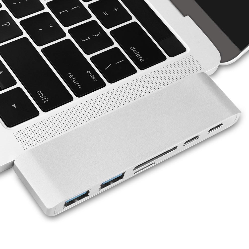 USB C Hub 2 USB 3.0 Port Micro SD Type-C Adapter Charging&Reader Pro 13 15 16 Air 13.3 A1932 A2159 A2141