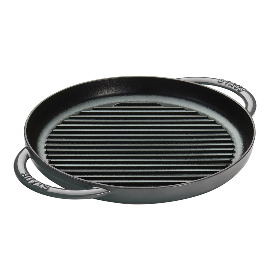 Chảo Gang Nướng Staub – 26cm – Màu Xám