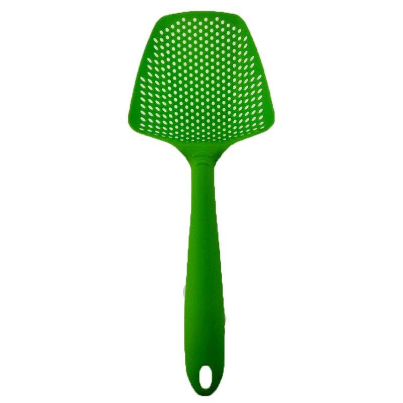1pc Kitchen Nylon Soup Spoon Ladle Anti-scald Skimmer Kitchen Gadgets Strainer Fry Food Mesh Portable Filter Home Kitchen Tools