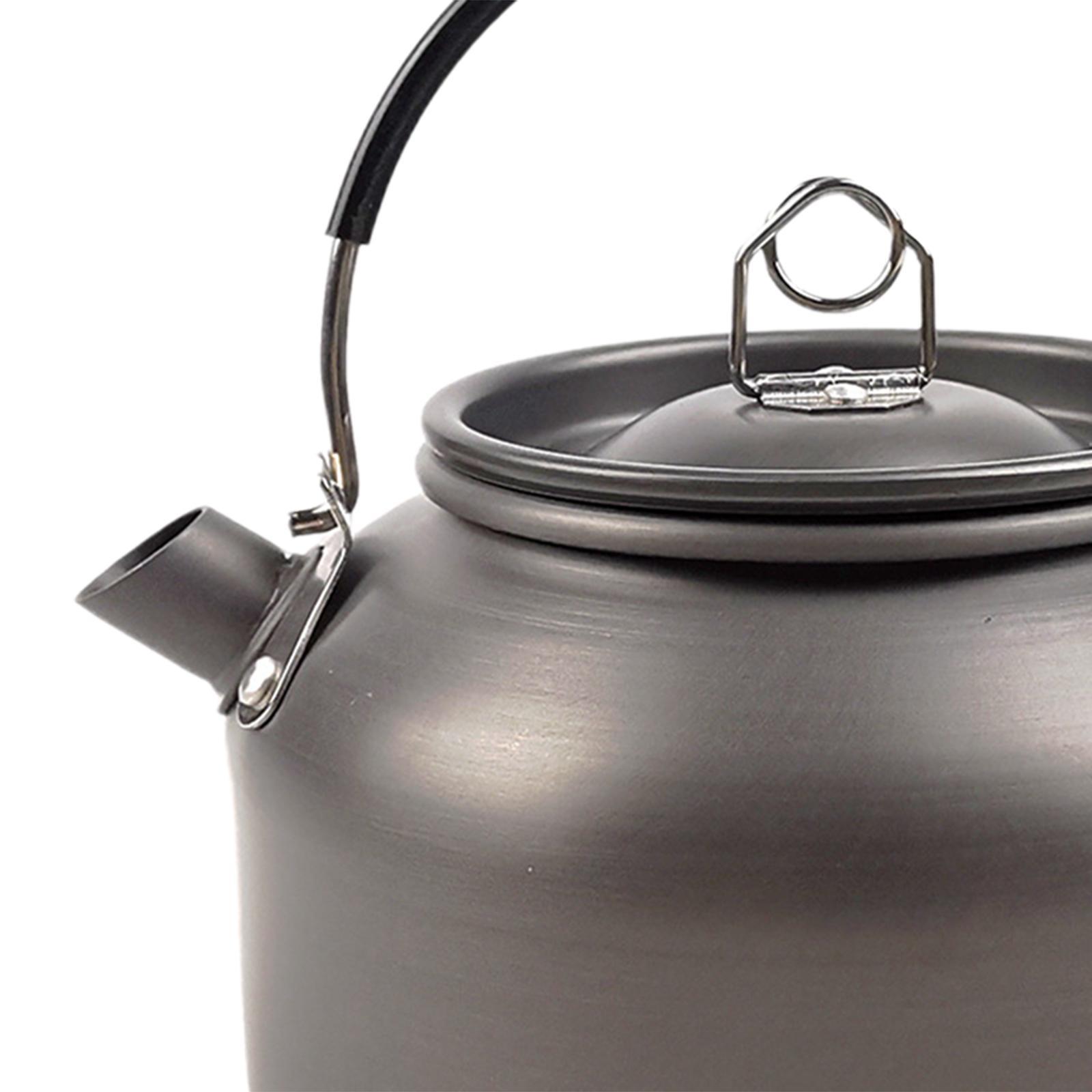 Camping Hot Water Kettle Camp Tea Coffee Pot 800ml Whistling Water Kettle for Open Fire Mini Kettle Teapot Kettle for Kitchen Mountaineering