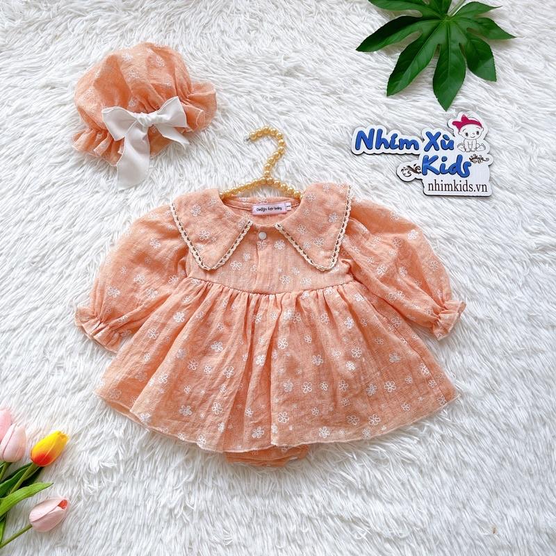 [3-12kg] Body Hoa Thỏ Bèo NHÍM XÙ KIDS Cho Bé Gái Sơ Sinh,Đầy Tháng,Thôi Nôi, Sinh Nhật B086