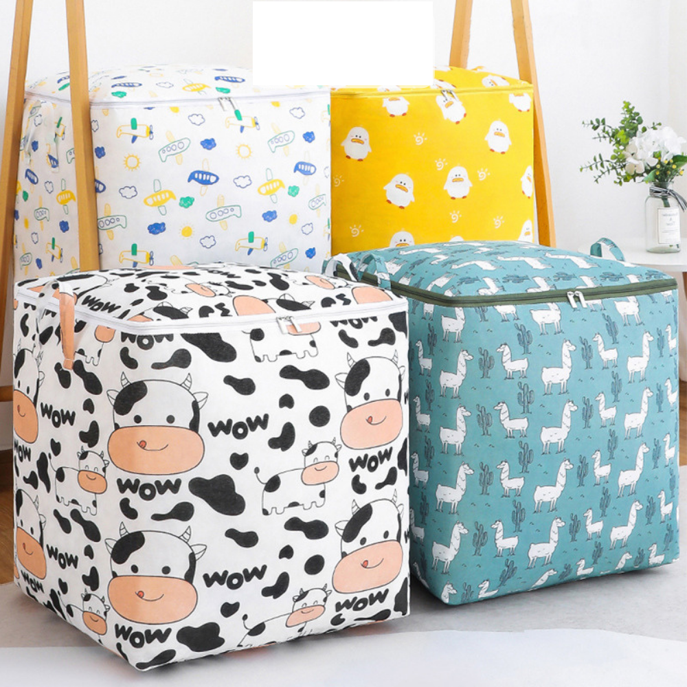 Túi đựng quần áo chăn màn vải canvas không thấm nước, giỏ đựng đồ đa năng ️SIZE TO 100 LÍT️