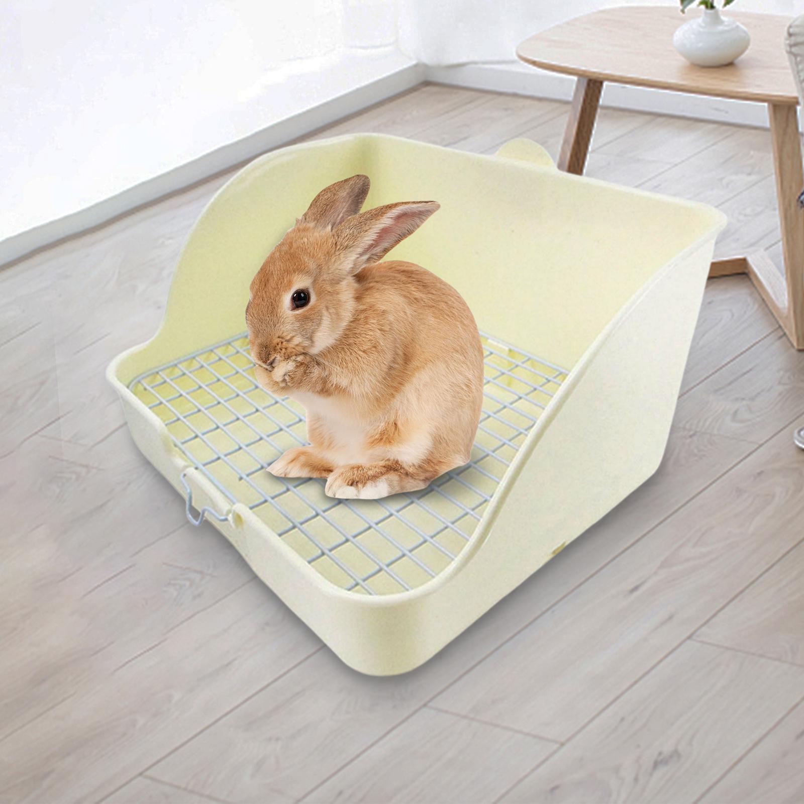 2x Rabbit Litter Box Hamster Guinea Pig Pet Toilet Small Animal Litter Tray