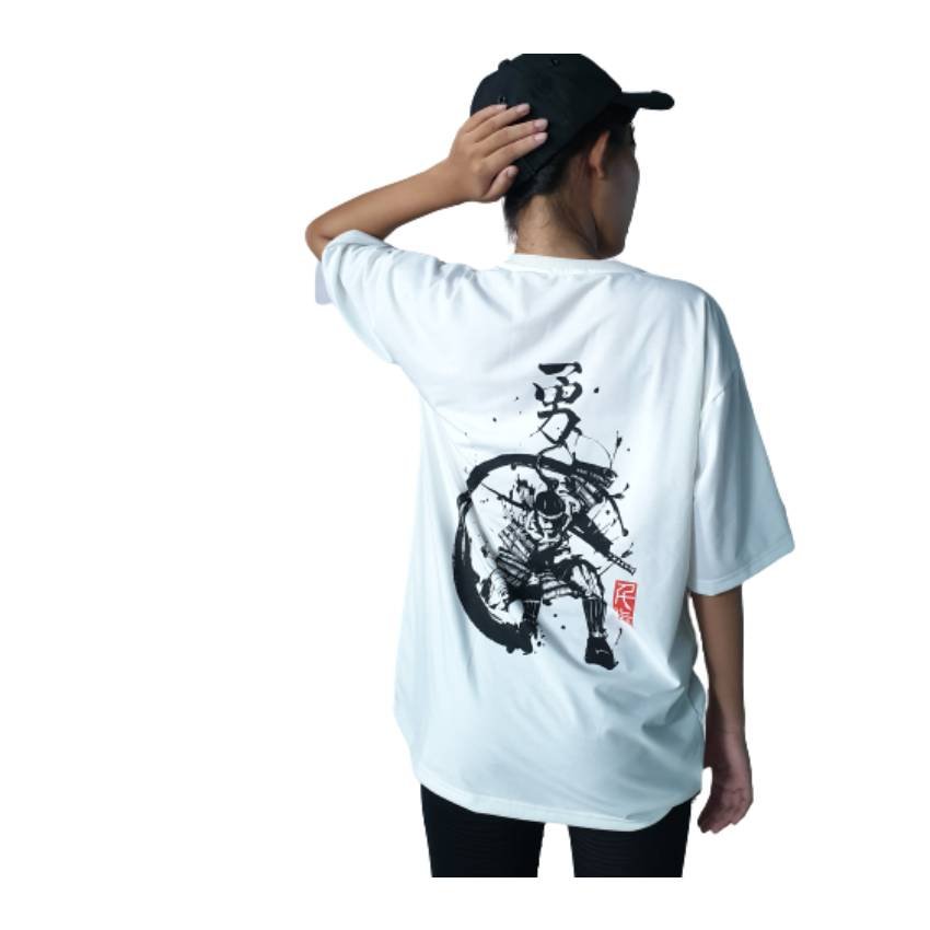 ÁO THUN UNISEX NAM NỮ form rộng tay lỡ- Hình Kiếm Đạo Papan - Free size 40-70kg -Dành cho cả Nam và Nữ - LEE'S