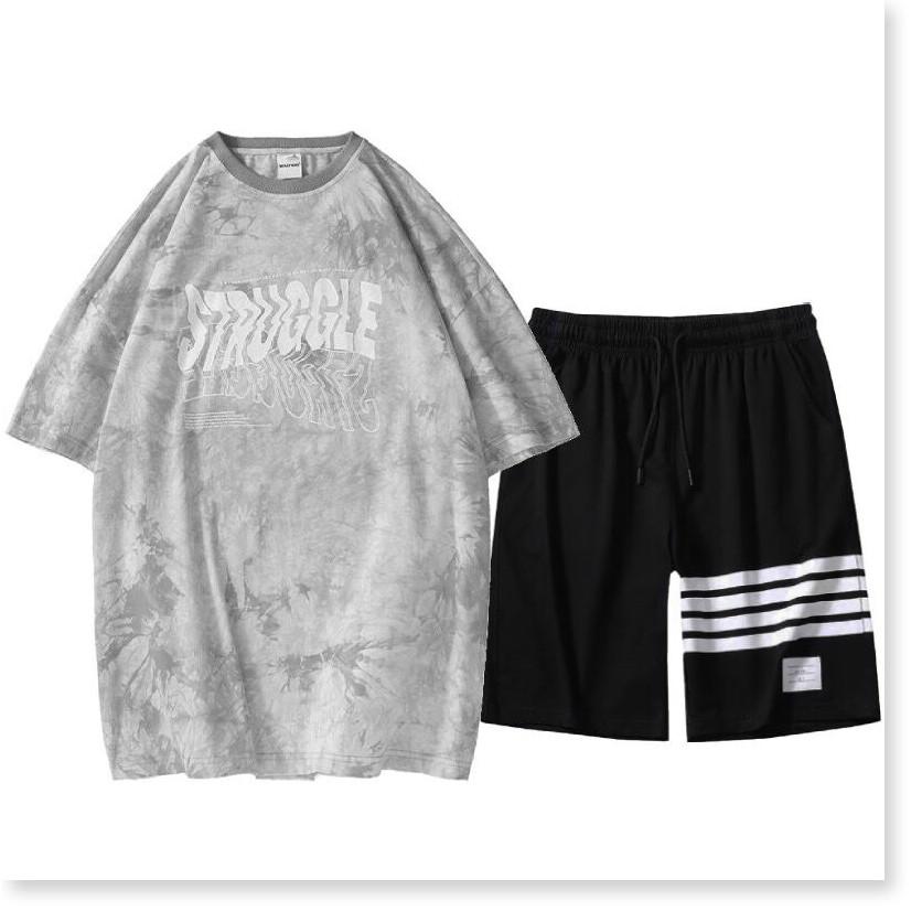 SET BỘ ĐỒ THUN HÈ NGẮN THỂ THAO CỰC CHẤT THỜI TRANG KING FASHION