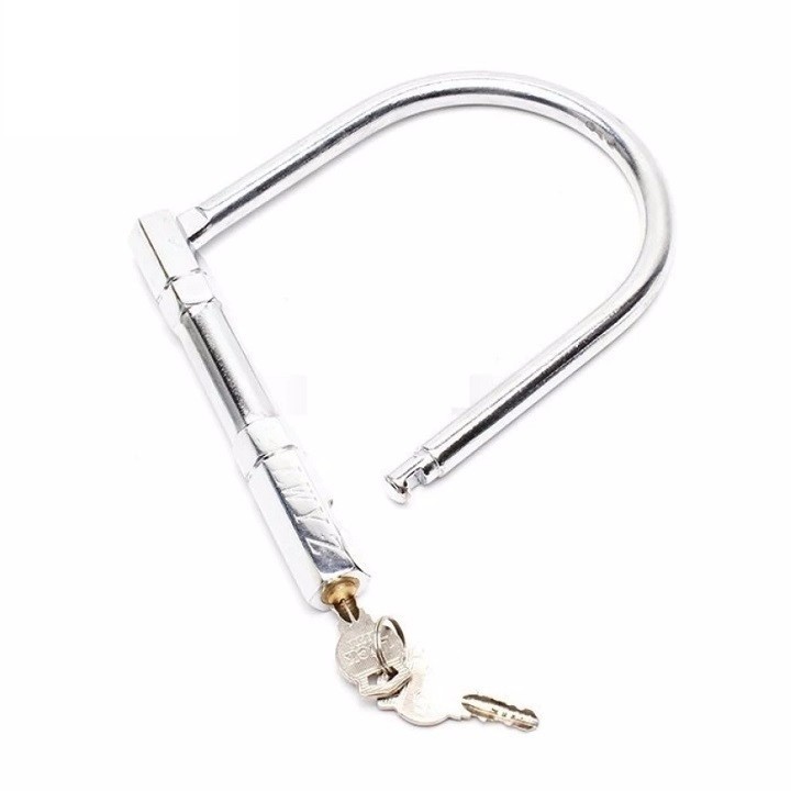 Khoá Chống Trộm Chữ U Cho Xe Máy Kèm 2 Chìa Tiện Lợi