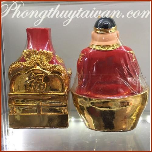 Thần tài Thổ địa Kim sa 15cm