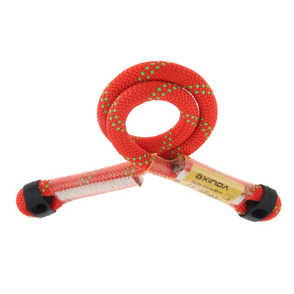 Outdoor Rock Climbing Nylon Pre-sewn Eye-to-Eye Prusik Loop Rope Lanyard 60cm