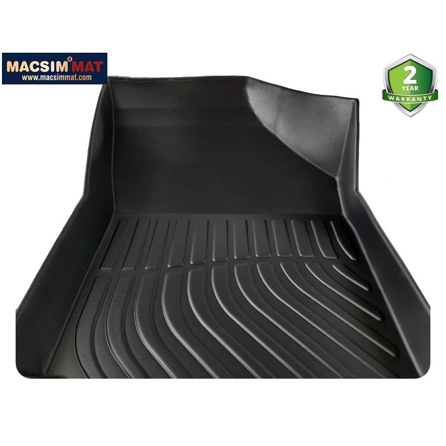 Thảm lót sàn xe ô tô Suzuki XL7 Nhãn hiệu Macsim chất liệu nhựa TPV cao cấp màu đen - 2 hàng ghế