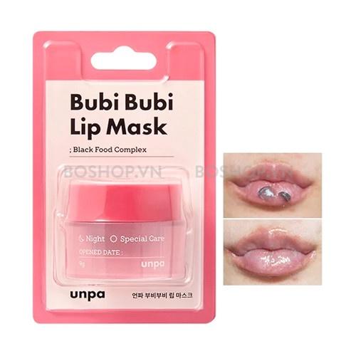 Combo 2 Sản Phẩm Dưỡng Ẩm Cho Môi Mềm Mại Unpa Bubi Bubi Lip (Mặt Nạ Môi 9g - Son Dưỡng Môi 3.8g)