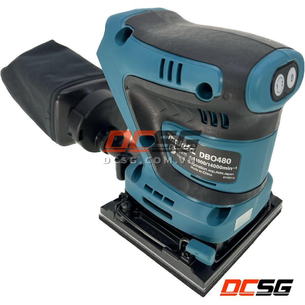 Máy chà nhám rung dùng pin 18V Makita DBO480Z | DCSG