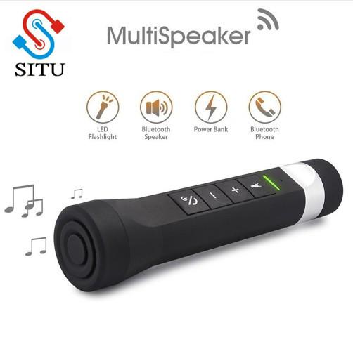 5in1 cưỡi xe đạp đa chức năng âm nhạc loa bluetooth mp3 multi loa sạc điện ngân hàng đèn pin fm radio Color: grown