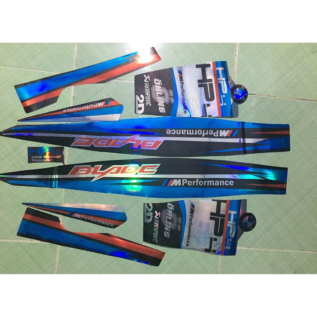 Tem blade xanh đen HP4 crom