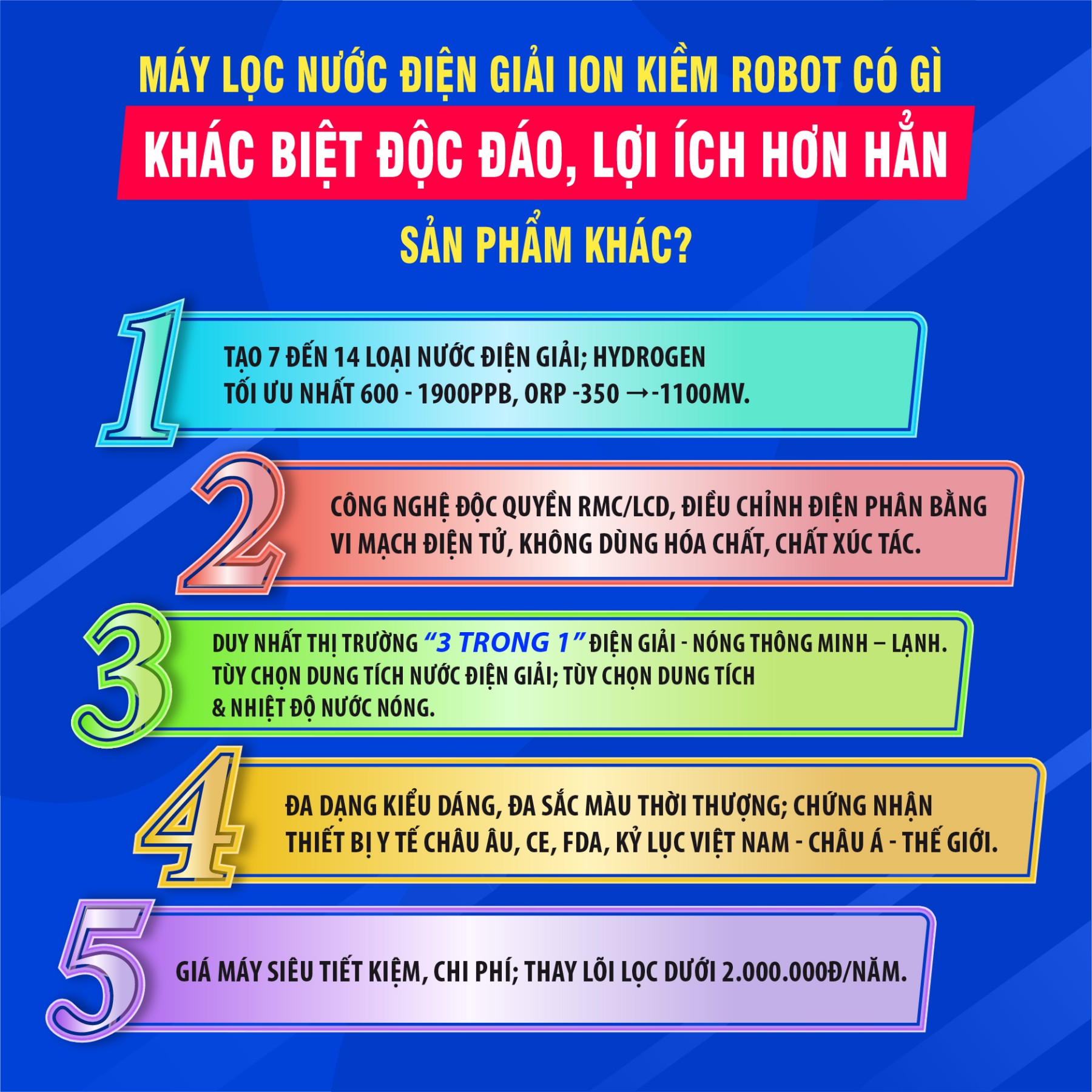 Máy Lọc Nước Điện Giải Ion Kiềm ROBOT UHC 4711 Tủ Để Bàn Nóng Lạnh Nguội - Hàng Chính Hãng