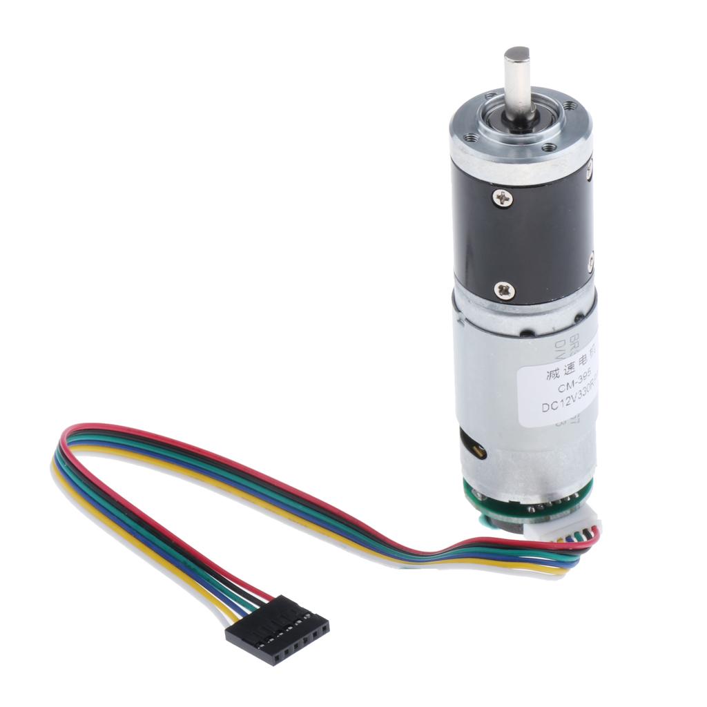 DC 12V 330 Vòng/phút Thiên Động Cơ Với Bộ Mã Hóa Mô-men Xoắn Cao