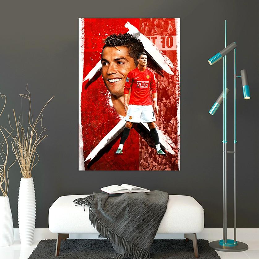 Bộ Decor Ronaldo Manchester United | Bộ Ảnh Decor Mới Nhất Trang Trí Phòng Theo Phong Cách Cá Nhân