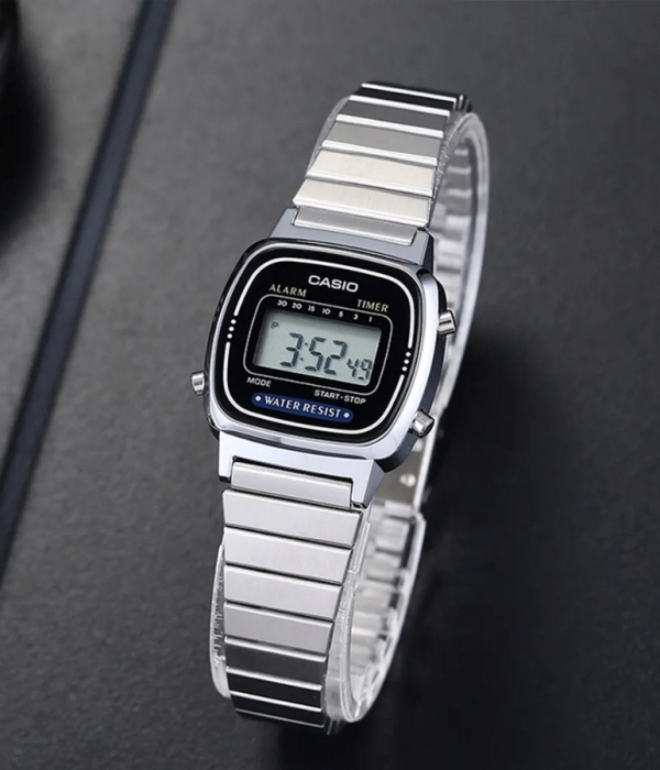 Đồng Hồ Nữ Casio LA670WA-1DF- Quartz-Dây Kim Loại