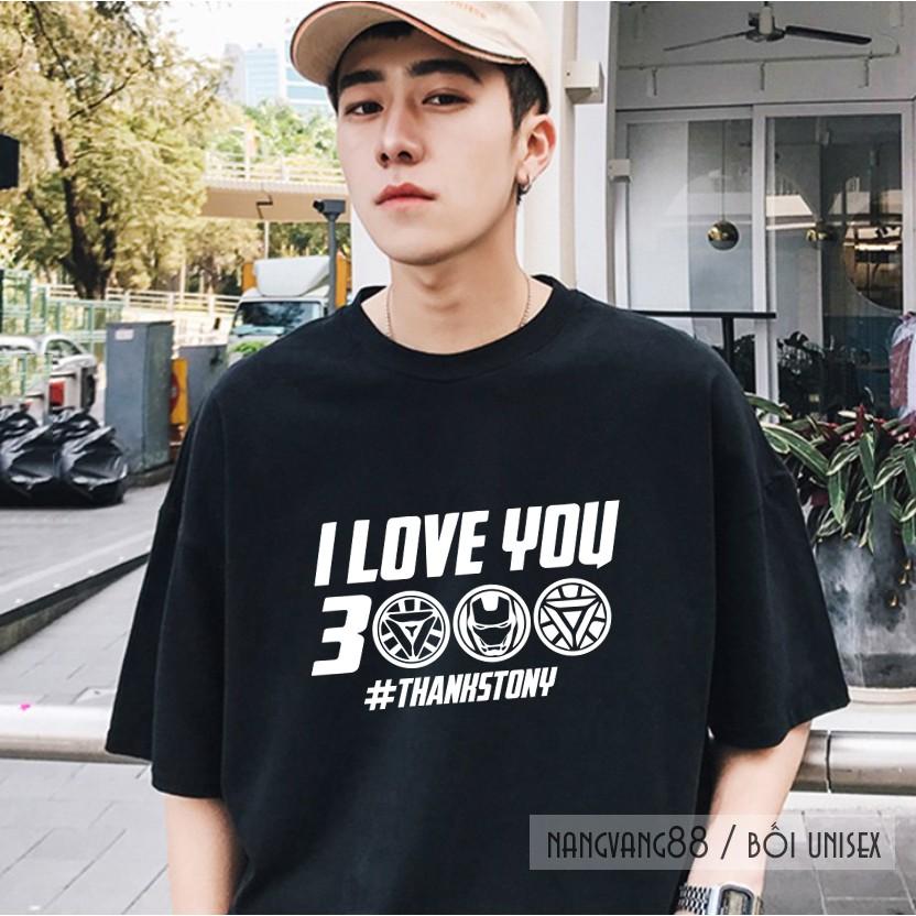 Áo Thun Tay Lỡ I LOVE YOU 3000