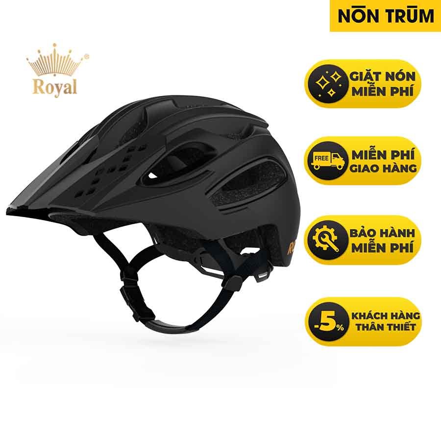 Nón xe đạp Royal MD15 gọn nhẹ, mẫu mới hiện đại, có nút tăng chỉnh vòng đầu được phân phối tại hệ thống Nón Trùm