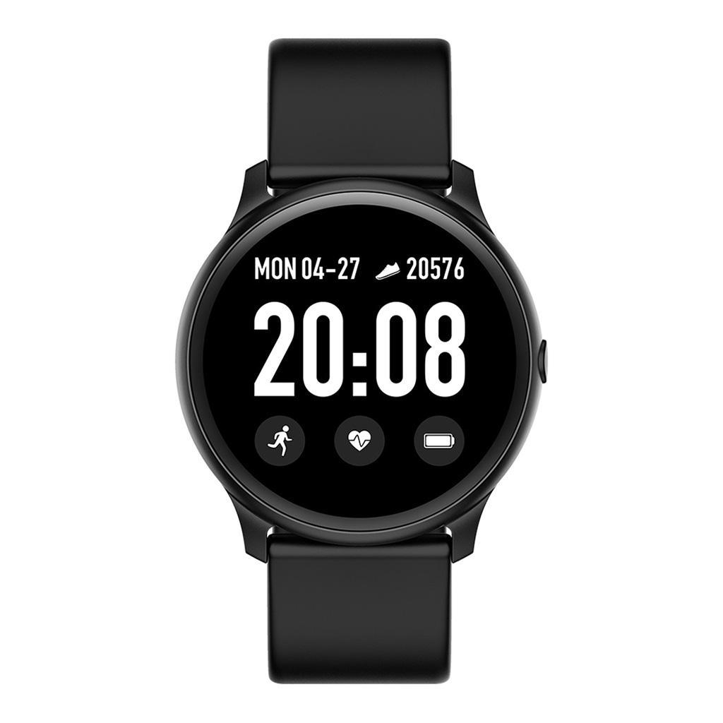 Bluetooth Smart Watch Heart Rate Blood Sport Fitness Tracker Bracelet Black