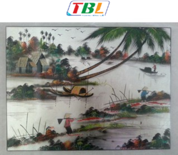 Tranh Sơn Mài Đồng Quê 30x40