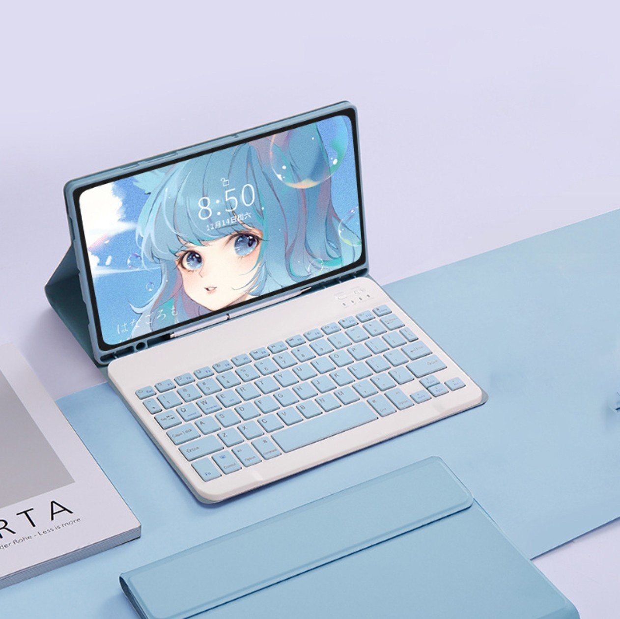 Bao da case ốp silicone kèm bàn phím bluetooth dành cho ipad 10.2, 10.5, 10.9, Pro 11 inch - Hàng chính hãng