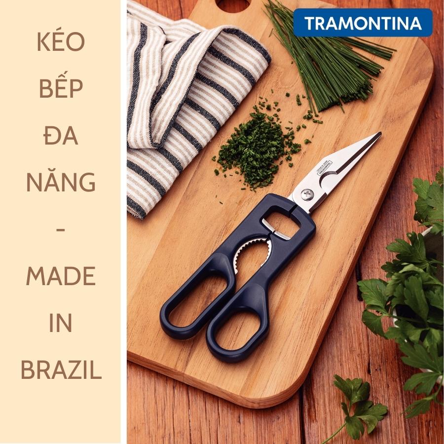 Kéo Đa Năng Tramontina 22cm Lưỡi Thép Không Gỉ Sản Xuất Tại Brazil