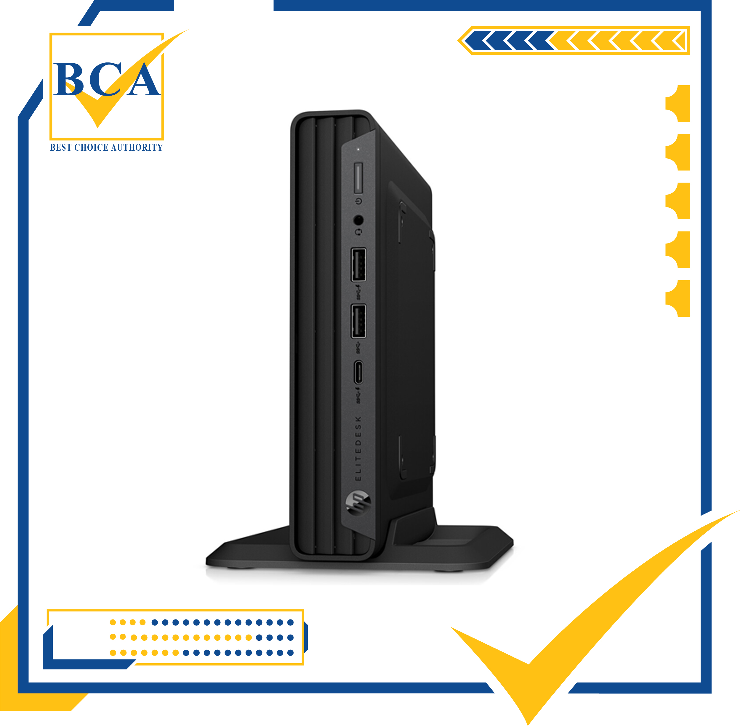 Máy tính để bàn HP Elitedesk 800 G6 desktop mini Intel core I7-10700/8GB/SSD 512GB/Win10 Home/Bảo hành 3 năm-Hàng chính hãng