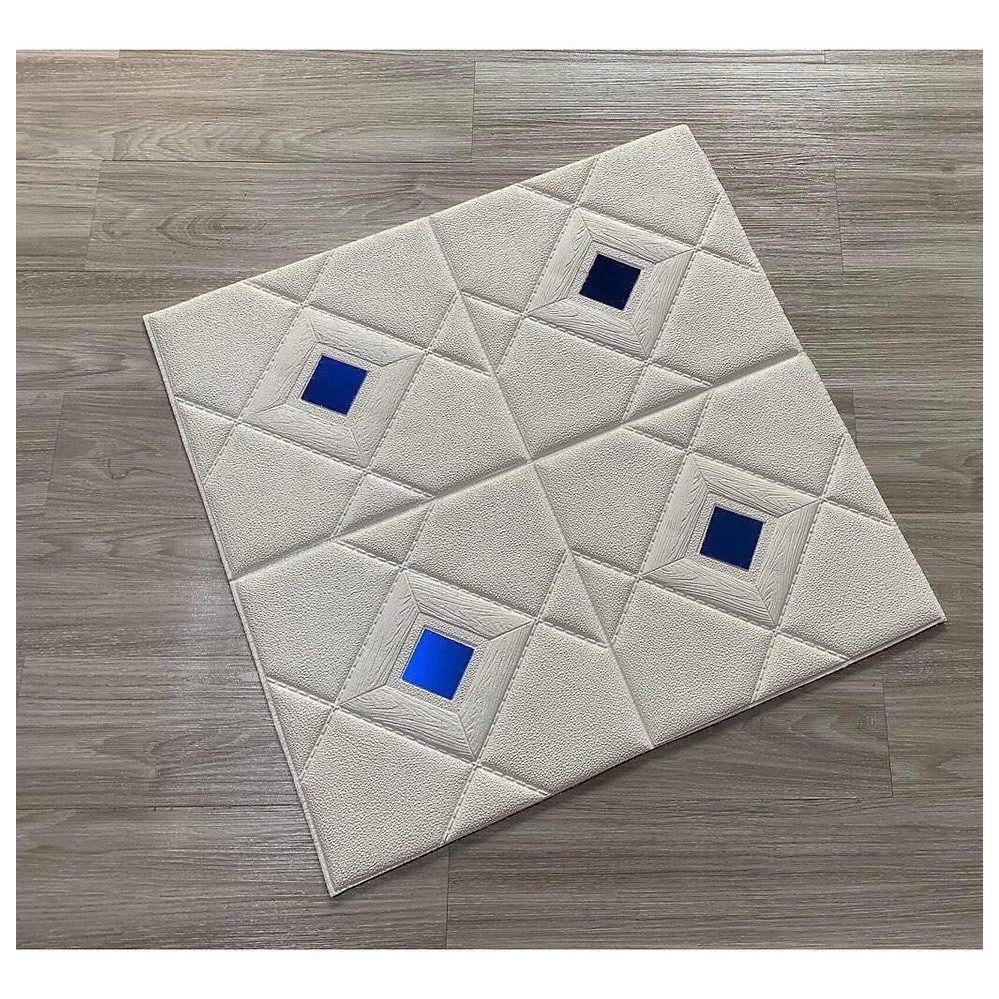 COMBO 10 Tấm Xốp Dán Tường Viên Kim Cương Xanh - Dễ sử dụng - Cách âm,cách nhiệt, chống ẩm mốc, chống va đập - Chịu lực mạnh - Cao Cấp,Sang Trọng