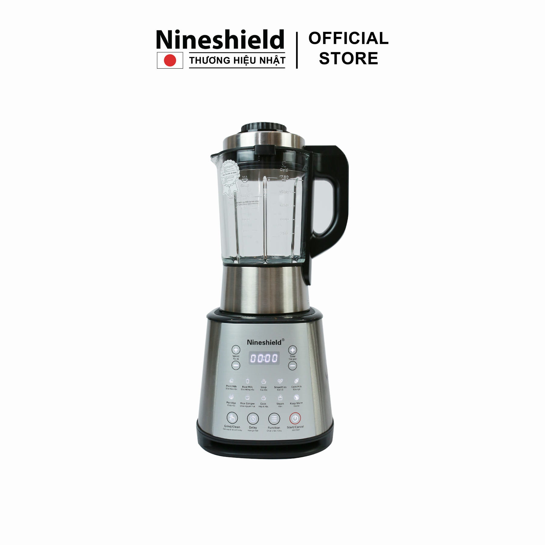 Máy làm sữa hạt Nineshield KB505 - Hàng chính hãng